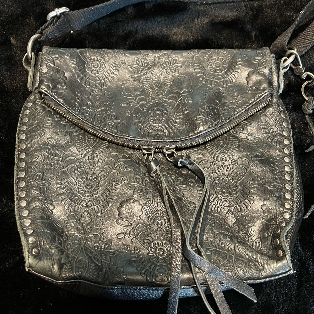 The Sak Elegant Black Embossed Women's Bag
